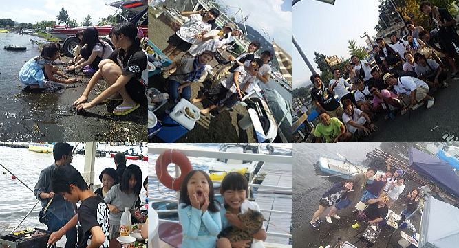 山中湖マーベリーマリーナバーベキューのお客様